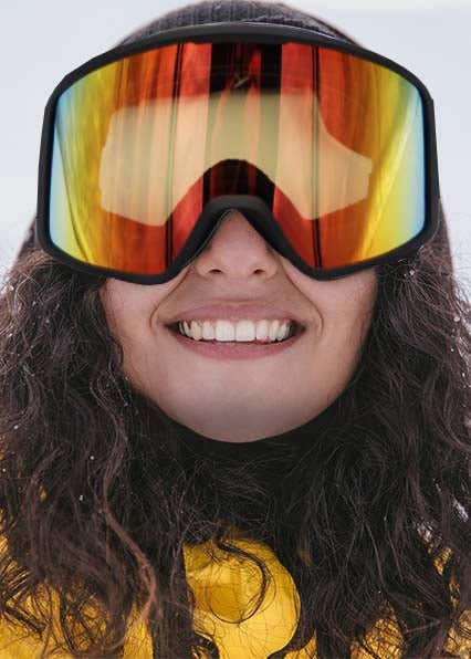 Lunette retailer de ski avec prescription